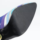 SAINT LAURENT Pumps Leather 37 Blue Auth 193709M-9