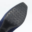 TOD'S Pumps Suede 37 Navy Gold Auth 193711M-19