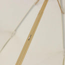 CELINE Folding Umbrella Nylon White Gold Auth 193720M-15