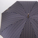 CELINE C Macadam Canvas Umbrella Nylon White Gold Auth 193721M-3