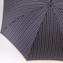 CELINE C Macadam Canvas Umbrella Nylon White Gold Auth 193721M-5