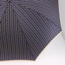 CELINE C Macadam Canvas Umbrella Nylon White Gold Auth 193721M-6