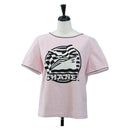 CHANEL TShirt Pile 36 Pink CC Auth 193723M-1