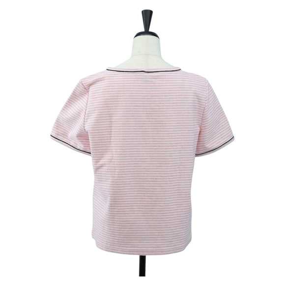CHANEL TShirt Pile 36 Pink CC Auth 193723M