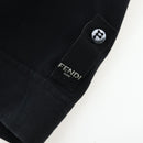 FENDI TShirt Cotton M Black Auth 193725M-12