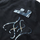 FENDI TShirt Cotton M Black Auth 193725M-7