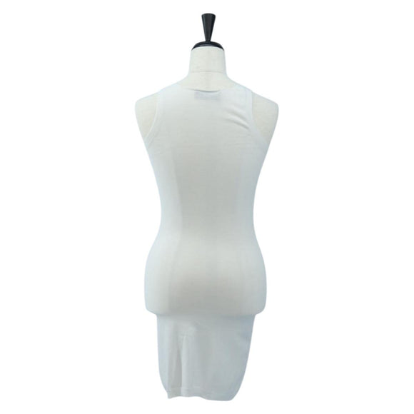 FENDI Zucca Canvas One Piece Shirt White Auth 193726M