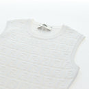 FENDI Zucca Canvas One Piece Shirt White Auth 193726M-17