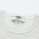 FENDI Zucca Canvas One Piece Shirt White Auth 193726M-18