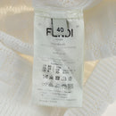 FENDI Zucca Canvas One Piece Shirt White Auth 193726M-20