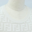 FENDI Zucca Canvas One Piece Shirt White Auth 193726M-5