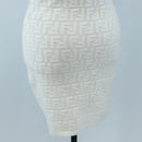 FENDI Zucca Canvas One Piece Shirt White Auth 193726M-9