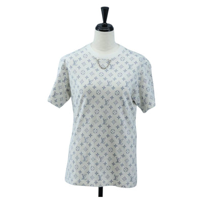 LOUIS VUITTON Monogram Escal Printed T-Shirt S White LV Auth 193729M
