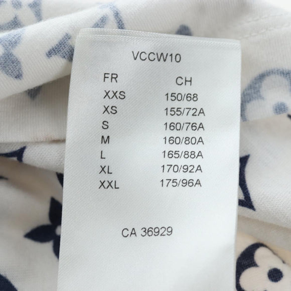 LOUIS VUITTON Monogram Escal Printed T-Shirt S White LV Auth 193729M