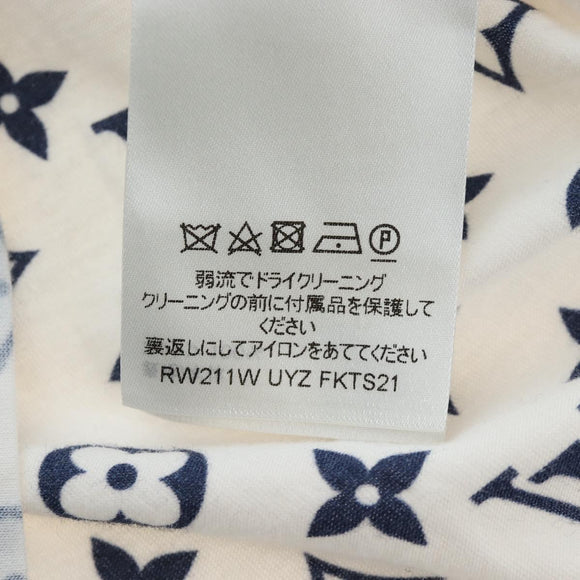 LOUIS VUITTON Monogram Escal Printed T-Shirt S White LV Auth 193729M