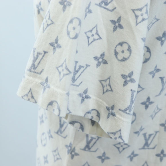 LOUIS VUITTON Monogram Escal Printed T-Shirt S White LV Auth 193729M