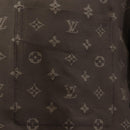 LOUIS VUITTON Short-Sleeved Shirt Silk 40 Brown LV Auth 193730M-11