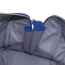 MCM Logogram Vicetos Mini Boston Bag Leather 2way Blue Silver Auth 193751V-26