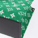 LOUIS VUITTON Monogram Jacquard Velvet On The Go PM Green M46216 Auth 193752SAM-16