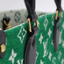 LOUIS VUITTON Monogram Jacquard Velvet On The Go PM Green M46216 Auth 193752SAM-10