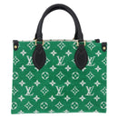 LOUIS VUITTON Monogram Jacquard Velvet On The Go PM Green M46216 Auth 193752SAM-13