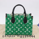 LOUIS VUITTON Monogram Jacquard Velvet On The Go PM Green M46216 Auth 193752SAM-12