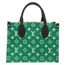 LOUIS VUITTON Monogram Jacquard Velvet On The Go PM Green M46216 Auth 193752SAM-2