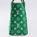 LOUIS VUITTON Monogram Jacquard Velvet On The Go PM Green M46216 Auth 193752SAM-4