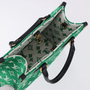 LOUIS VUITTON Monogram Jacquard Velvet On The Go PM Green M46216 Auth 193752SAM-6