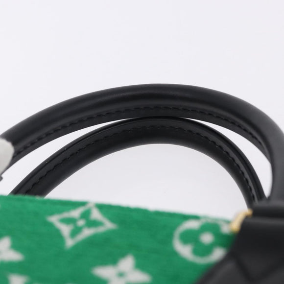 LOUIS VUITTON Monogram Jacquard Velvet On The Go PM Green M46216 Auth 193752SAM