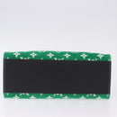 LOUIS VUITTON Monogram Jacquard Velvet On The Go PM Green M46216 Auth 193752SAM-5