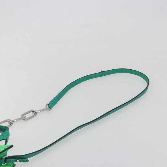 LOUIS VUITTON Taurillon Clemence Illusion Sac Plat XS Green M81221 Auth 193755SM
