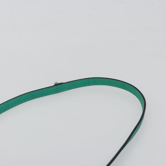 LOUIS VUITTON Taurillon Clemence Illusion Sac Plat XS Green M81221 Auth 193755SM