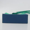 LOUIS VUITTON Taurillon Clemence Illusion Sac Plat XS Green M81221 Auth 193755SM-5