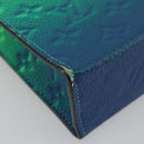 LOUIS VUITTON Taurillon Clemence Illusion Sac Plat XS Green M81221 Auth 193755SM-17