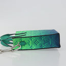 LOUIS VUITTON Taurillon Clemence Illusion Sac Plat XS Green M81221 Auth 193755SM-4
