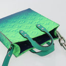 LOUIS VUITTON Taurillon Clemence Illusion Sac Plat XS Green M81221 Auth 193755SM-6