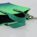 LOUIS VUITTON Taurillon Clemence Illusion Sac Plat XS Green M81221 Auth 193755SM-7