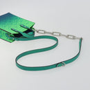 LOUIS VUITTON Taurillon Clemence Illusion Sac Plat XS Green M81221 Auth 193755SM-8