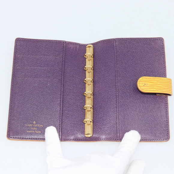 LOUIS VUITTON Epi Agenda PM Day Planner Cover Yellow R20059 LV Auth 193758