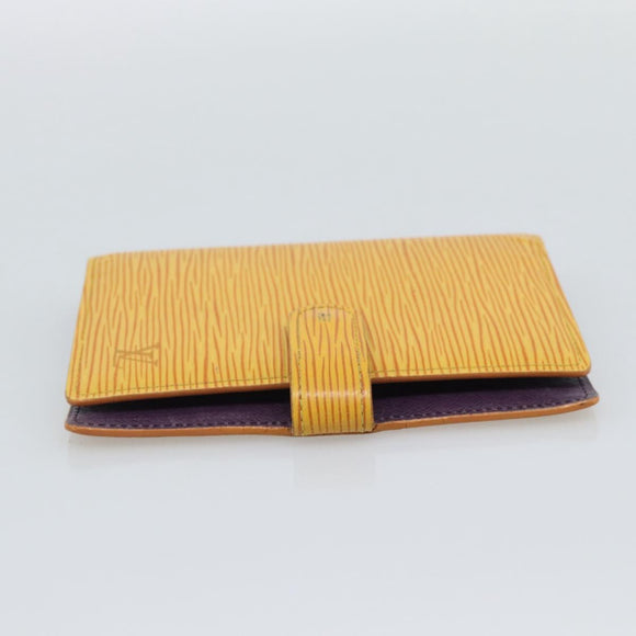 LOUIS VUITTON Epi Agenda PM Day Planner Cover Yellow R20059 LV Auth 193758