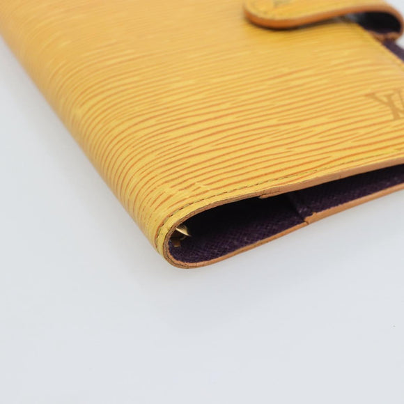 LOUIS VUITTON Epi Agenda PM Day Planner Cover Yellow R20059 LV Auth 193758