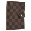 LOUIS VUITTON Damier Ebene Agenda PM Day Planner Cover R20029 LV Auth 193759-1