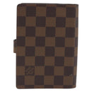 LOUIS VUITTON Damier Ebene Agenda PM Day Planner Cover R20029 LV Auth 193759-2