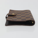 LOUIS VUITTON Damier Ebene Agenda PM Day Planner Cover R20029 LV Auth 193759-5