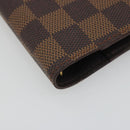 LOUIS VUITTON Damier Ebene Agenda PM Day Planner Cover R20029 LV Auth 193759-14