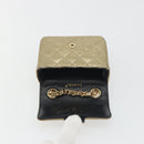 CHANEL Mini Mini Matelasse 10 Chain Hand Pouch Lamb Skin Gold CC Auth 193763A-16