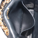 CHANEL Mini Mini Matelasse 10 Chain Hand Pouch Lamb Skin Gold CC Auth 193763A-21
