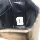 CHANEL Mini Mini Matelasse 10 Chain Hand Pouch Lamb Skin Gold CC Auth 193763A-22