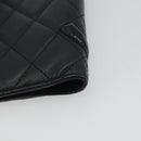 CHANEL Matelasse Cambon Line Day Planner Cover Leather Black CC Auth 193764M-15